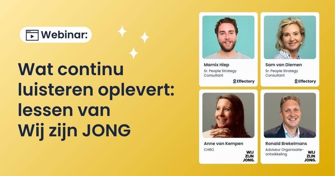 Wat continu luisteren oplevert: lessen van Wij zijn JONG