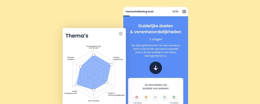 Teamontwikkeling Scan: zet je team aan het roer