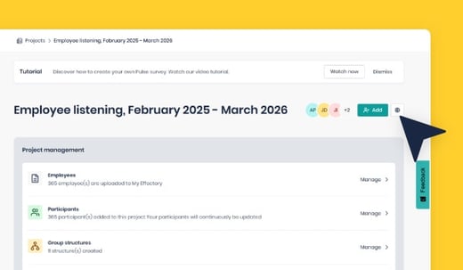 Change default settings directly in My Effectory
